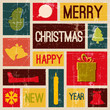 Vector Vintage vector christmas card