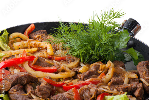 Photo: traditional mexican beef fajitas traditional mexican beef fajitas