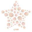 Abstract background with circle elements. Abstract background with circle elements.