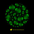 Abstract background with green boxes Abstract background with green boxes