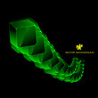 Abstract background with green boxes Abstract background with green boxes