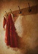 Photo: Santa costume hanging on coat rack Santa costume hanging on coat rack