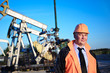 Engineer in an oil field Engineer in an oil field