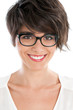 Photo: Happy girl with glasses Happy girl with glasses