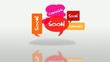 Video: Coming soon cartoon bubbles tag cloud animation Coming soon cartoon bubbles tag cloud animation