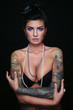 Sexy girl with tattoo
