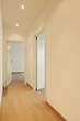 new apartment, empty corridor, open doors