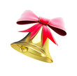 Illustration: christmas bell on a white background christmas bell on a white background