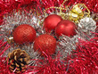 Christmas balls.