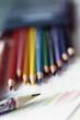 Set of colored pencils