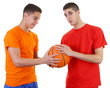 Two guys basketball