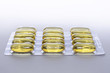 Cod liver oil capules in blister pack