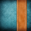 leather and jean background