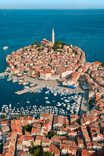Photo: Luftaufnahme von Rovinj-Istrien im Sommer. Luftaufnahme von Rovinj-Istrien im Sommer.