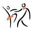dancing couple symbol