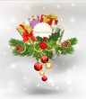 vector festive background, tree, pine cones,holly and the frame vector festive background, tree, pine cones,holly and the frame