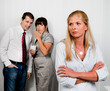 Foto: Mobbing am Arbeitsplatz im Büro Mobbing am Arbeitsplatz im Büro