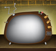 Retro television illustration Retro television illustration