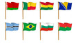 Hand-drawn Flags of the World - letter B Hand-drawn Flags of the World - letter B