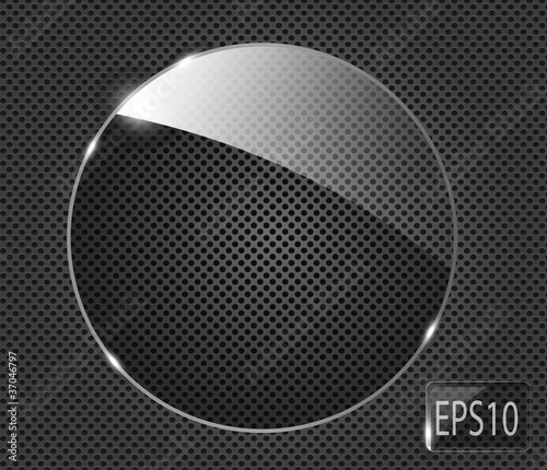 Vector: Abstract metal background with glass framework. Vector illustrat Abstract metal background with glass framework. Vector illustrat