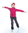Young girl figure skating.. Young girl figure skating..