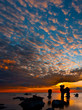 A limestone stack at sunset in Gotland