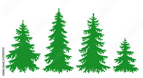 Vettoriale: Vector fir-trees Vector fir-trees