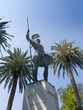Statue of Achilles in Garden of Palace on Corfu Greece