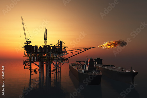 Illustration: Oil Rig Oil Rig