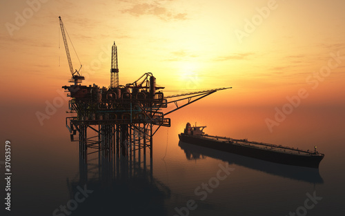 Illustration: Oil Rig Oil Rig
