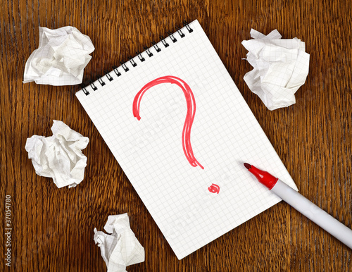 Photo: Big question Big question