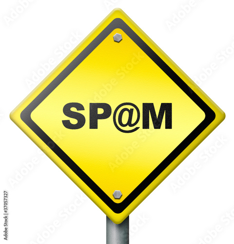 Illustration: spam sign spam sign