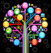 Vektor: school symbol form of a tree school symbol form of a tree