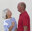 fun dispute between senior couple