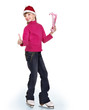 Young girl figure skating.. Young girl figure skating..