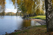 Autumn's lake view in southern Sweden