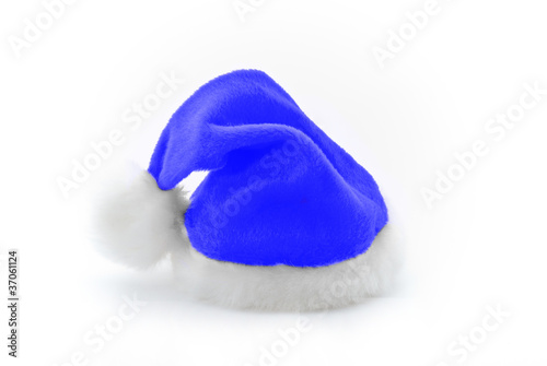 Photo: Blaue Weihnachtsmannmütze Blaue Weihnachtsmannmütze