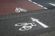 Radwegmarkierung