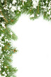 Christmas framework with snow Christmas framework with snow