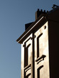 sonnenbeschienene fassade