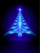 Abstract blue Christmas tree Abstract blue Christmas tree