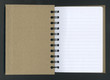 Opened Spiral Notebook.