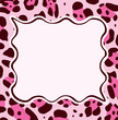 frame with abstract leopard skin texture