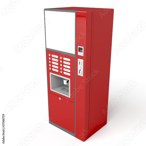 Illustration: Red vending machine Red vending machine