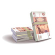 ruble banknotes vector illustration, financial theme