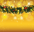 Christmas Background with Garland. Christmas Background with Garland.