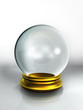 boule verre fond blanc
