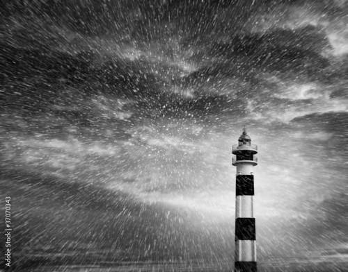 Foto: lighthouse storm lighthouse storm