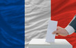 man voting on elections in france man voting on elections in france