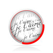 bouton je t'aime